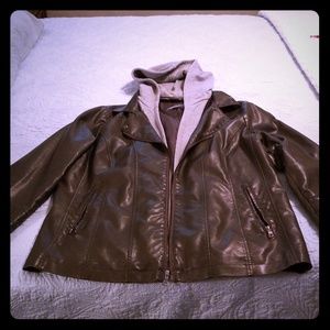 Faux leather jacket